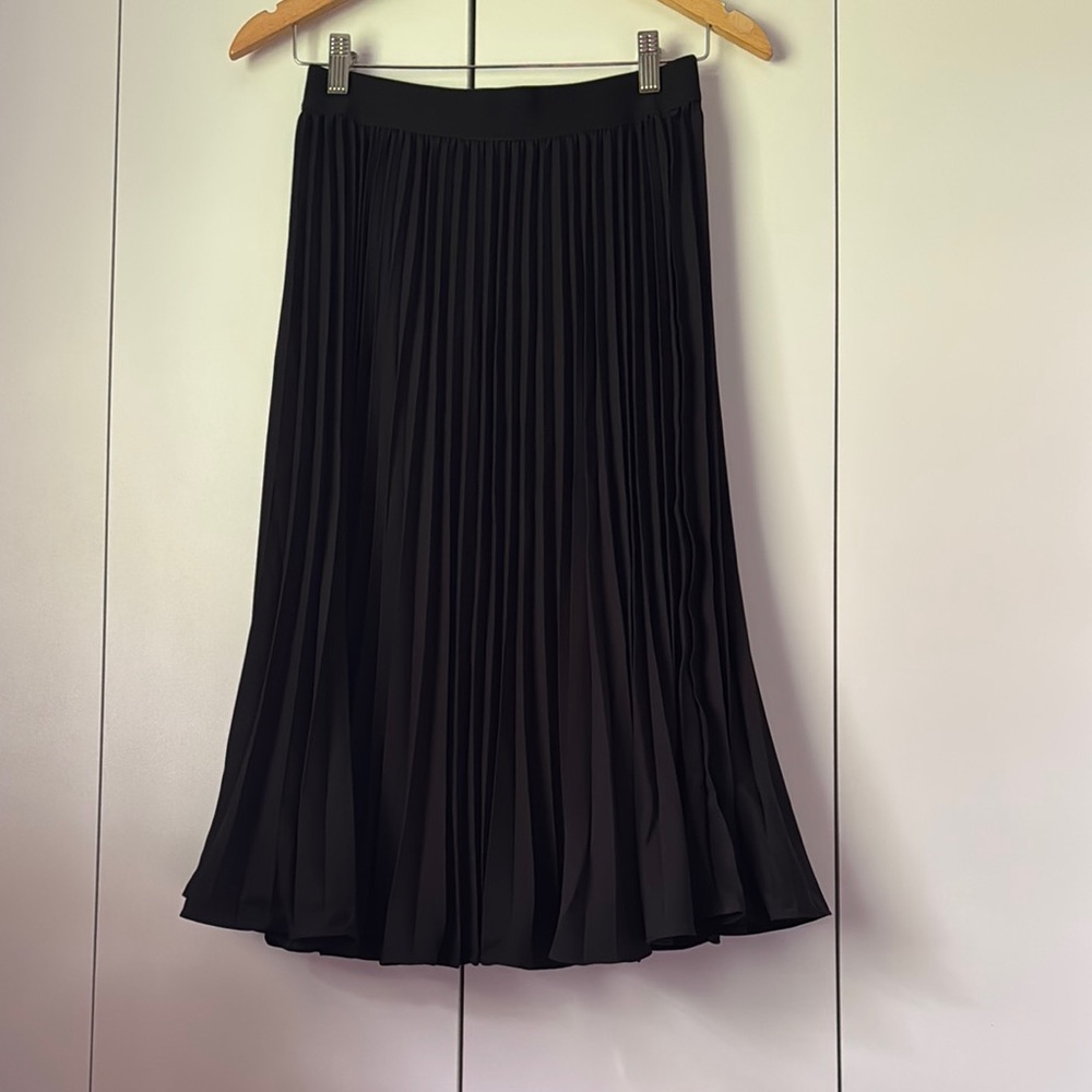 Grace Karin Black Midi A-Line Skirt